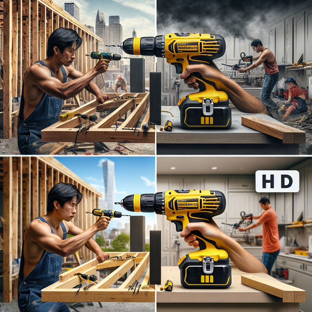 Dewalt Akkuschrauber in action